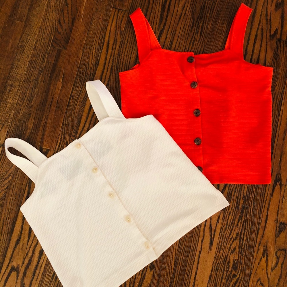 J crew button tank bundle sz m